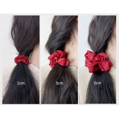 100% Zijden Scrunchie Set - 19 momme - Een set van 3 - Glow and Vital