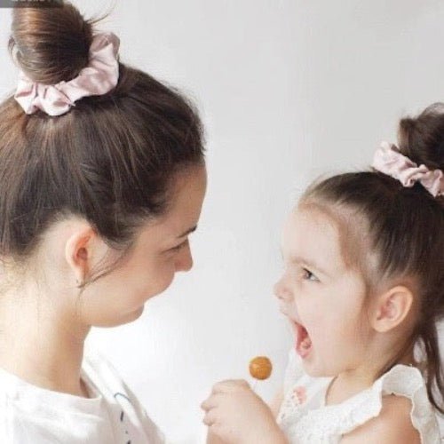 100% Zijden Scrunchie Set - 19 momme - Een set van 3 - Glow and Vital