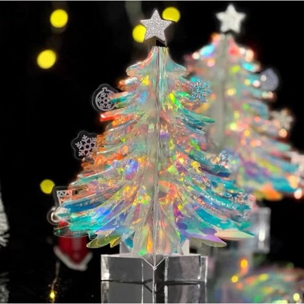 3D - cadeaukaart - fonkelende kerstboom - cadeaubon - Glow and Vital