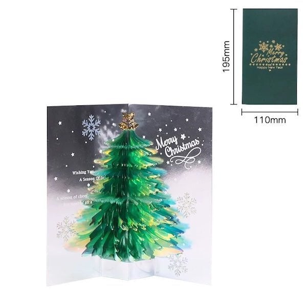 3D - cadeaukaart - fonkelende kerstboom - cadeaubon - Glow and Vital