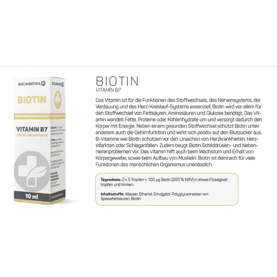 Biotine Vitamine B7 - Glow and Vital