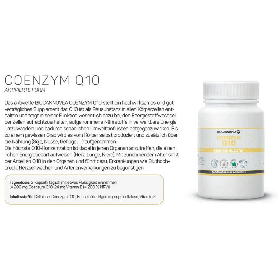 Co - enzym Q10 – geactiveerde vorm - Glow and Vital