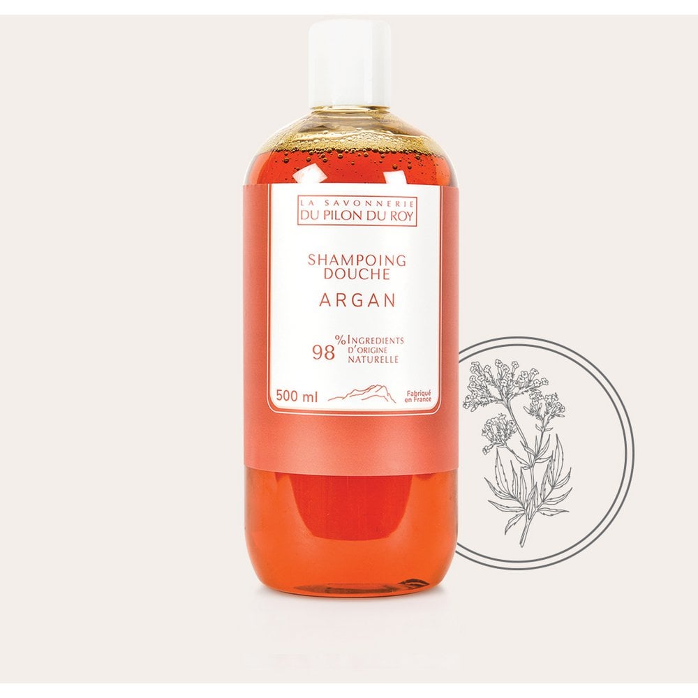 Doucheshampoo met biologische arganolie 500ml - Glow and Vital