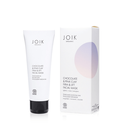 JOIK Organic Vegan Chocolate &amp; Pink Clay Firm &amp; Lift Facial Mask 75ml - Glow and Vital