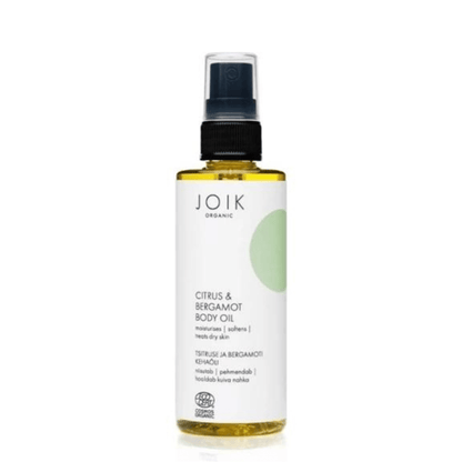 JOIK Organic Vegan Citrus &amp; Bergamot Body Oil 100ml - Glow and Vital