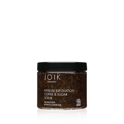 JOIK Organic Vegan Intense Exfoliation Coffee &amp; Sugar Scrub 180gr - Glow and Vital