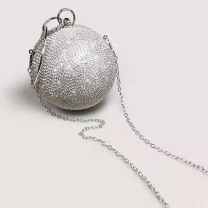 Luxe Ball Clutch - Bling Bling Diamonds - Goud en Zilver - Glow and Vital