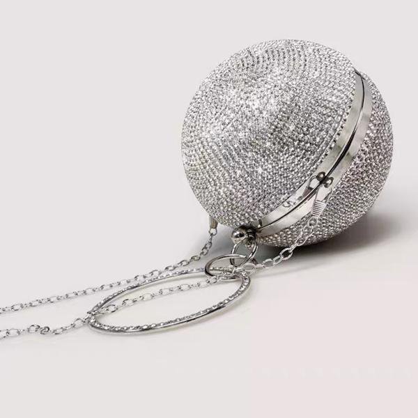 Luxe Ball Clutch - Bling Bling Diamonds - Goud en Zilver - Glow and Vital