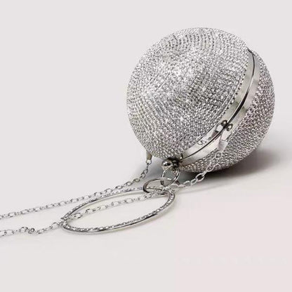 Luxe Ball Clutch - Bling Bling Diamonds - Goud en Zilver - Glow and Vital