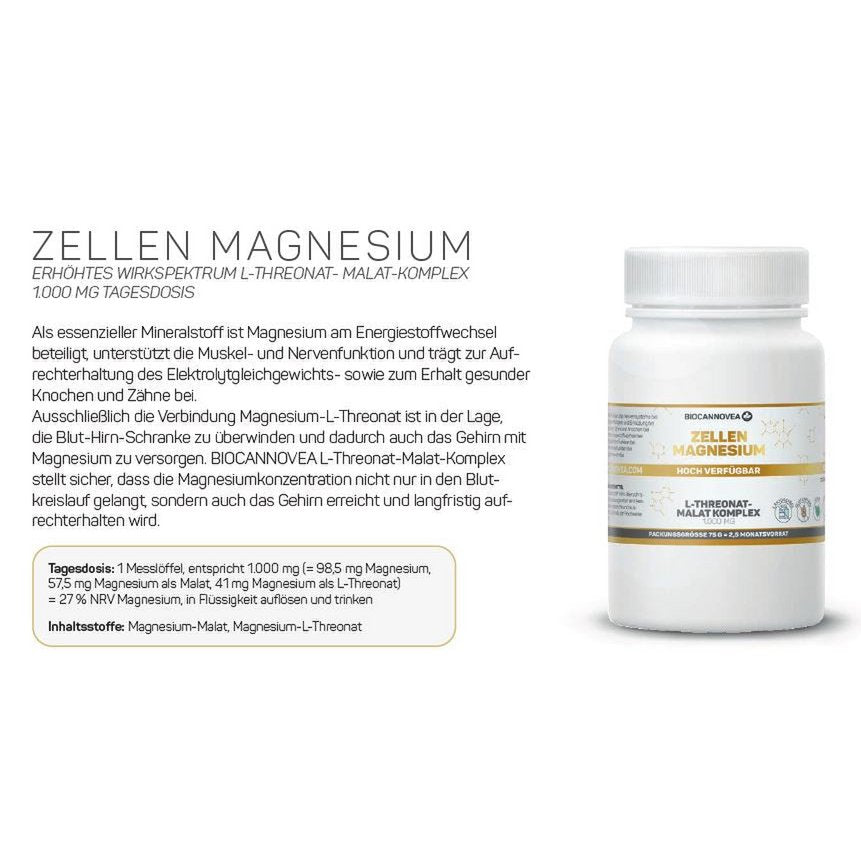 Magnesium L - threonaatmalaatcomplex - Glow and Vital