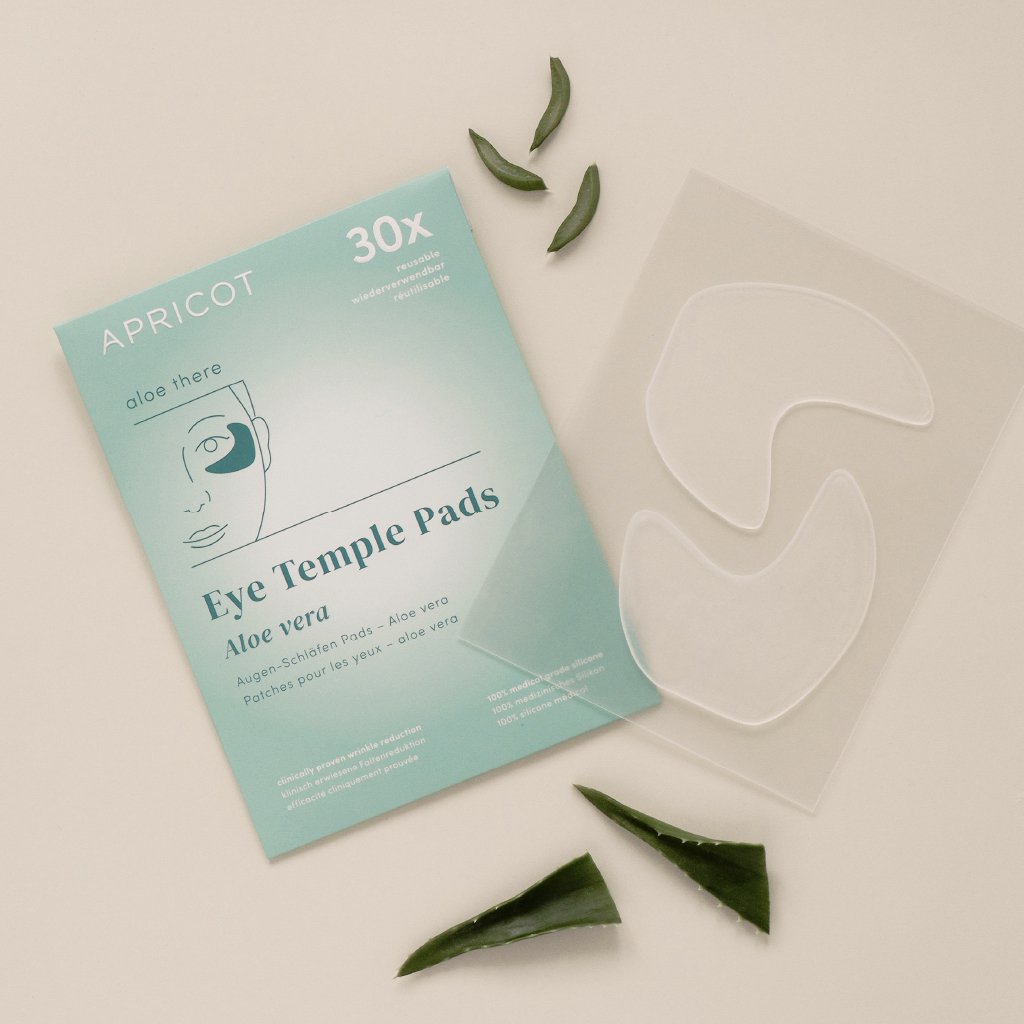 NEW - APRICOT Eye &amp; Temple Pads with Aloe vera - 30 Treatments - Glow and Vital