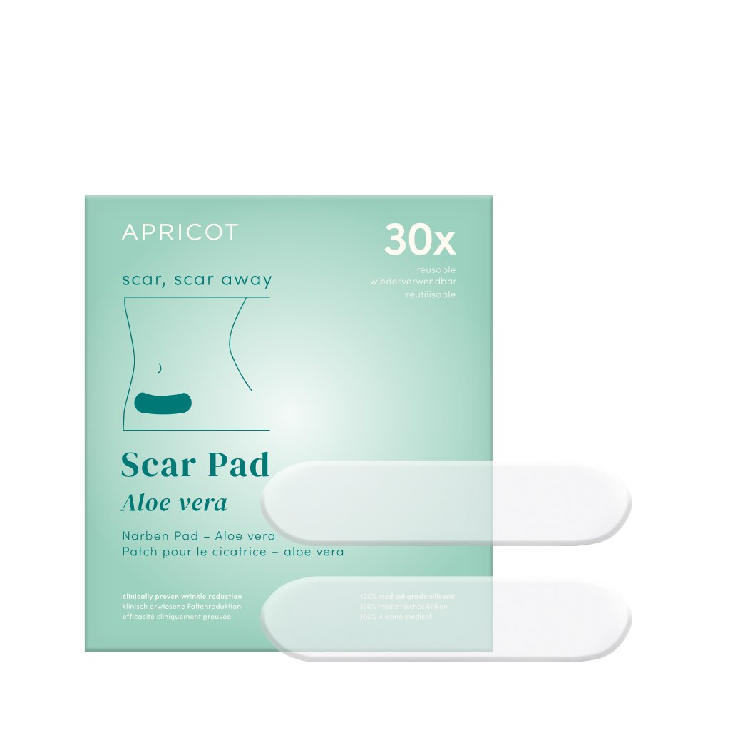 NEW - APRICOT Scar Pads with Aloe Vera - 30 Treatments - Glow and Vital