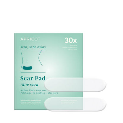 NEW - APRICOT Scar Pads with Aloe Vera - 30 Treatments - Glow and Vital