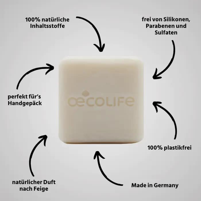 oecolife vaste shampoo arganolie &amp; vijg - Glow and Vital