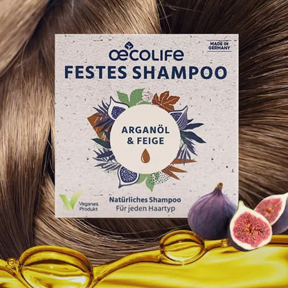 oecolife vaste shampoo arganolie &amp; vijg - Glow and Vital