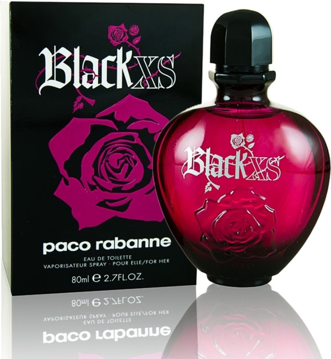 Paco Rabanne Black Xs For Her 80 ml Eau de Toilette - Damesparfum - Glow and Vital