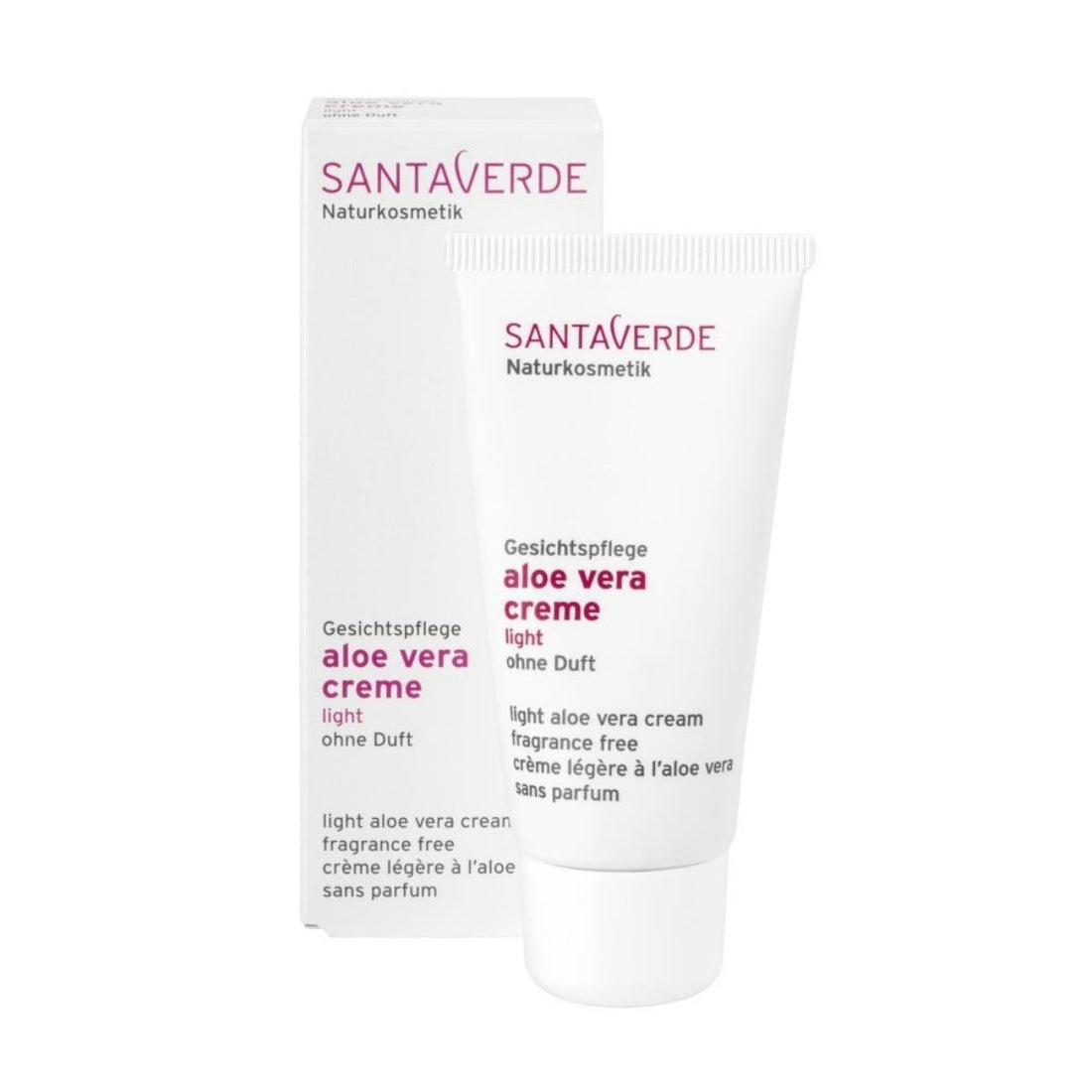 SantaVerde Aloe Vera Cream Light without perfume 30ml - Glow and Vital