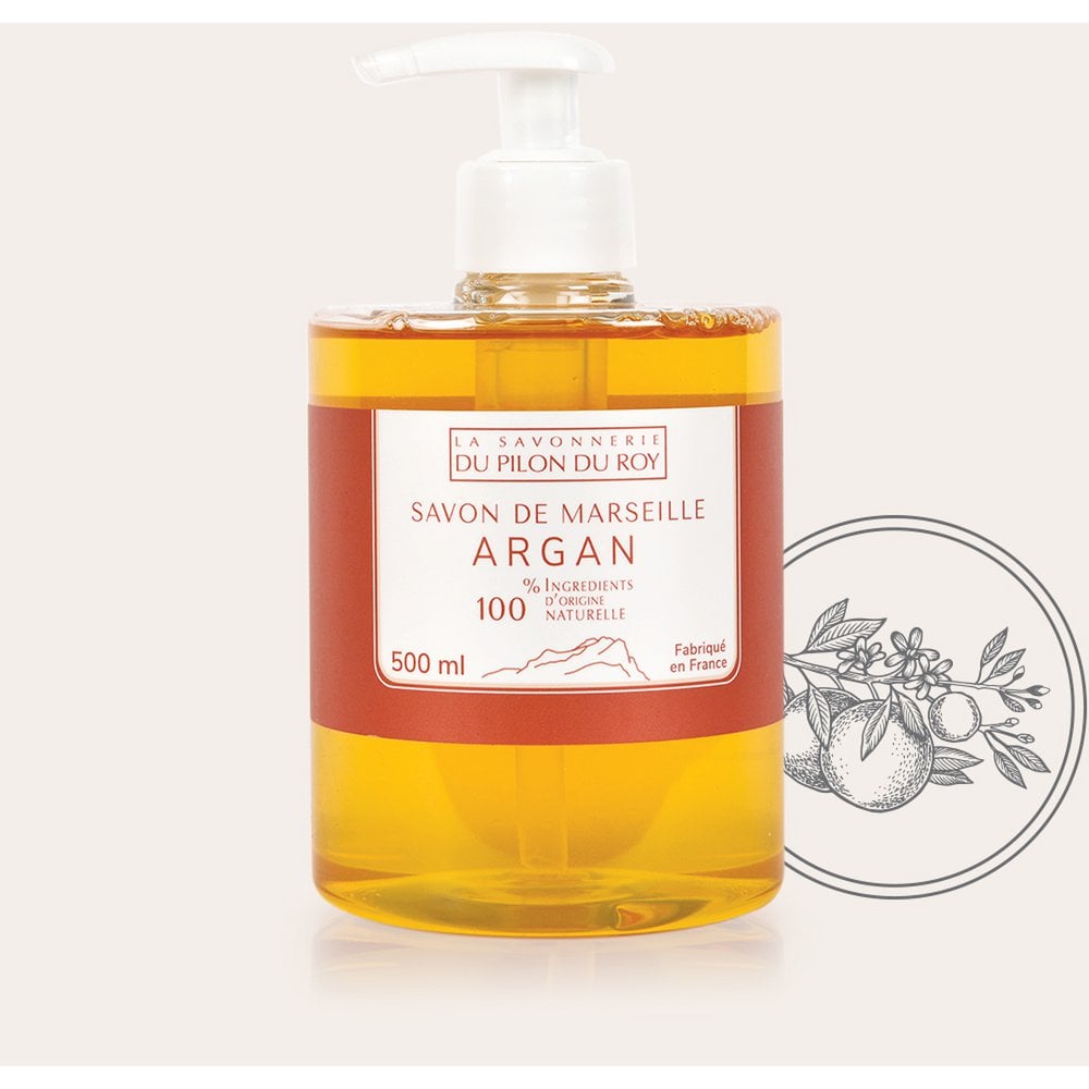 Vloeibare Marseillezeep met biologische arganolie 500ml - Glow and Vital