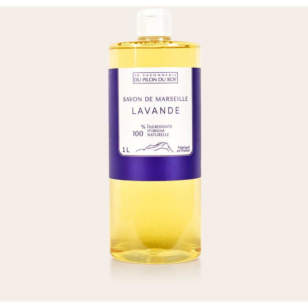 Vloeibare Marseillezeep met biologische olijfolie en lavendel 1L - Glow and Vital