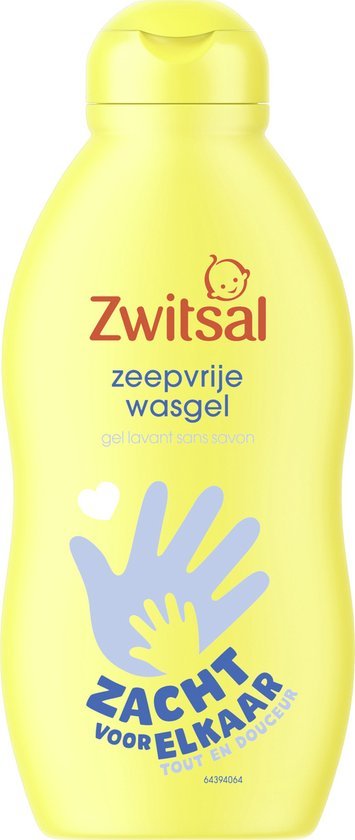 Zwitsal Zeepvrije Wasgel - Baby - met ingrediënten van natuurlijke oorsprong zonder SLES - sulfaat - 200 ml - Glow and Vital